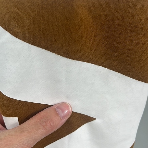 Zyia Camel Zyia Logo Sleeve Hoodie Drawstring Womens M Outdoor Gorpcore Street - Picture 10 of 13